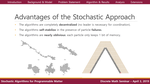 Stochastic Algorithms for Programmable Matter